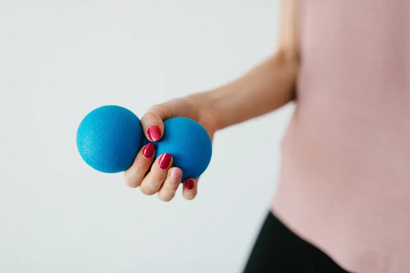 Silicone ball photographed on a workshop bench